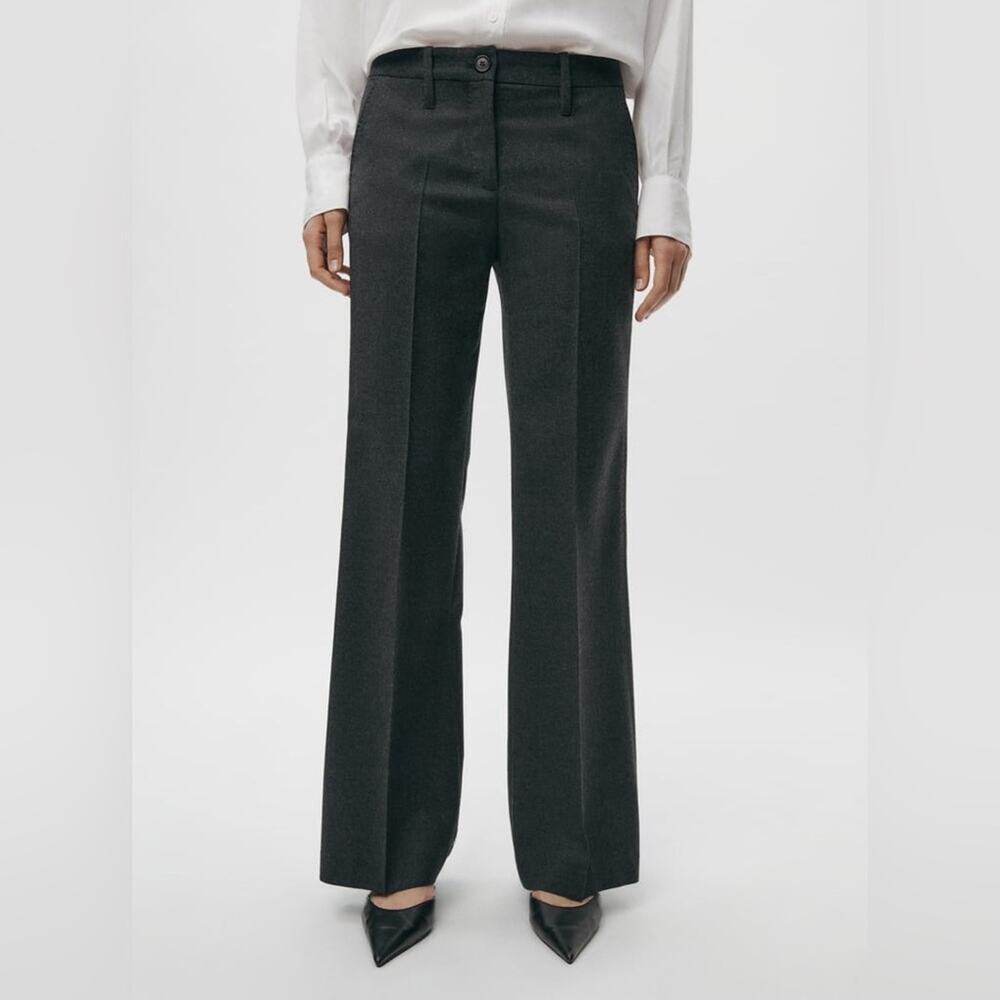 ZARA STRAIGHT CUT WOOL PANTS ZW COLLECTION